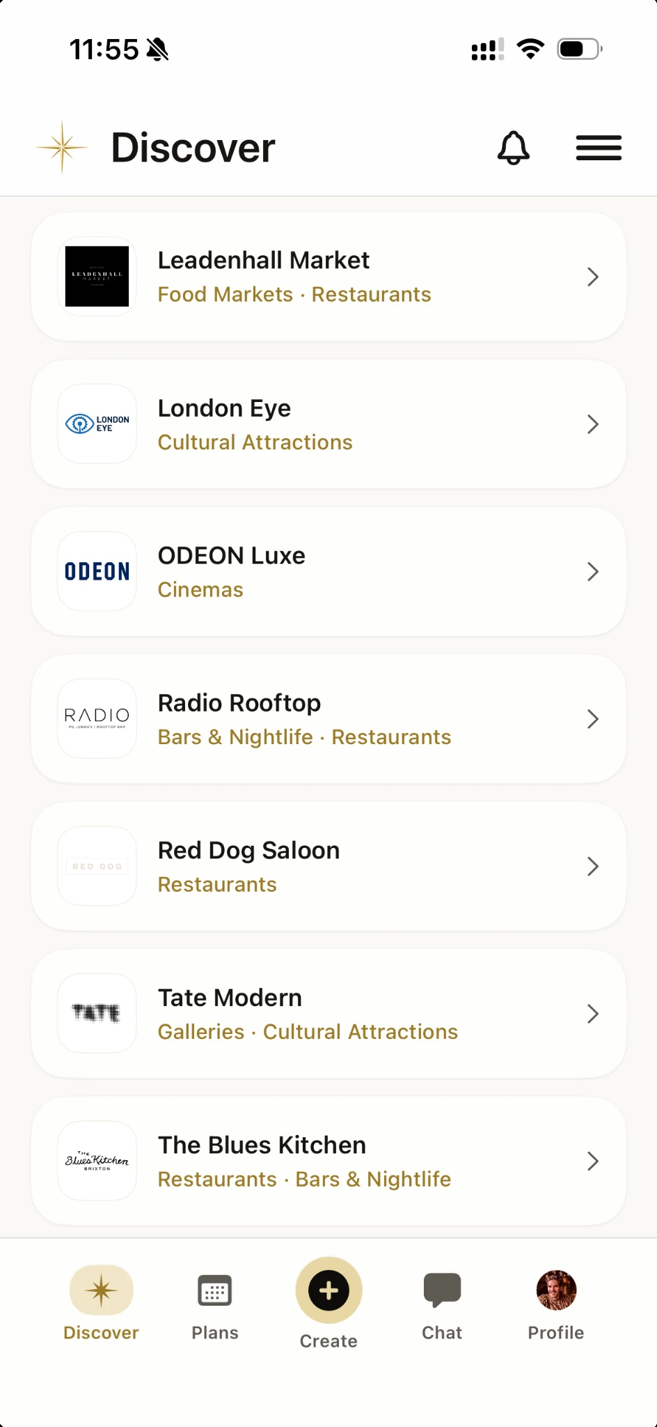Vamio Hosts nearby screen